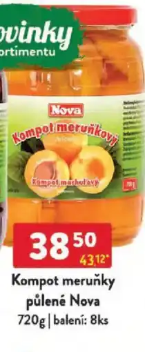 Qanto Kompot meruňky půlené Nova nabídka