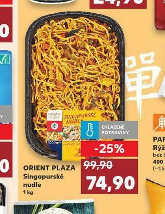 Kaufland Orient plaza singapurské nudle nabídka
