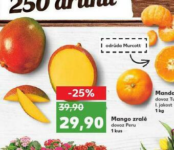 Kaufland Mango zralé nabídka