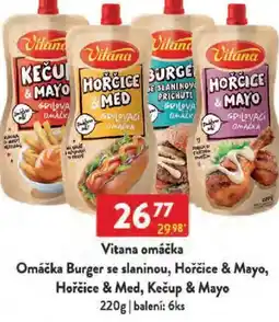 Qanto Vitana omáčka Omáčka Burger se slaninou, Hořčice & Mayo, nabídka