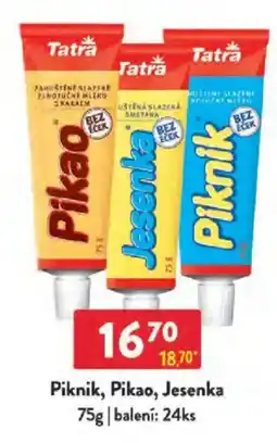 Qanto Tatra Piknik, Pikao, Jesenka Tatra nabídka