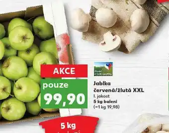 Kaufland Jablka žlutá xxl nabídka