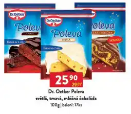 Qanto Dr. Oetker Poleva světlá, tmavá, mléčná čokoláda nabídka