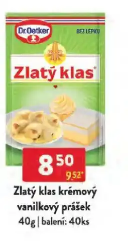Qanto Dr.Oetker Zlatý klas krémový vanilkový prášek nabídka