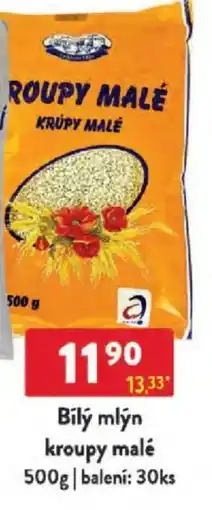Qanto Bilý mlýn kroupy malé nabídka