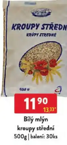 Qanto Bílý mlýn kroupy střední nabídka