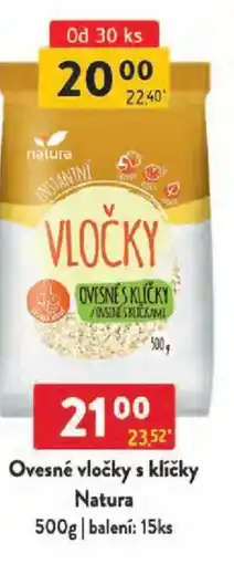Qanto Ovesné vločky s klíčky Natura nabídka