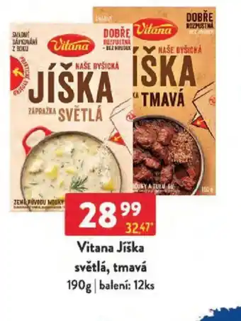Qanto Vitana Jíška světlá, tmavá nabídka