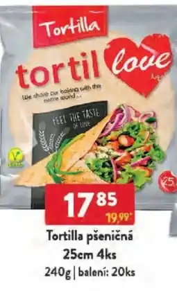 Qanto Tortilla pšeničná 25cm 4ks nabídka