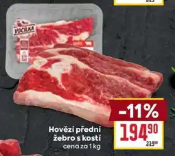 Billa Hovězí přední žebro s kostí nabídka