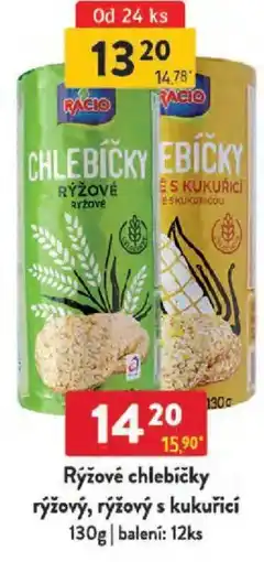 Qanto Rýžové chlebíčky rýžový, rýžový s kukuřicí nabídka