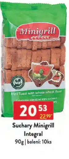 Qanto Suchary Minigrill Integral nabídka