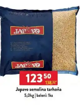 Qanto Japavo semolina tarhoňa nabídka