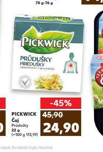 Kaufland Pickwick čaj nabídka