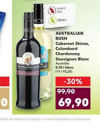 Kaufland Australian bush colombard chardonnay nabídka