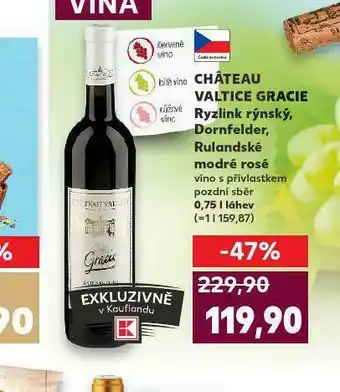 Kaufland Chateau valtice dornfelder nabídka