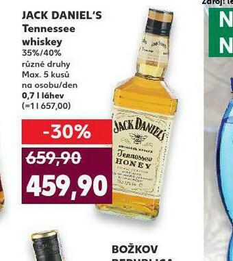 Kaufland Jack daniel´s tennessee whiskey nabídka