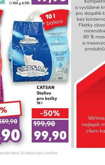 Kaufland Catsan stelivo pro kočky nabídka