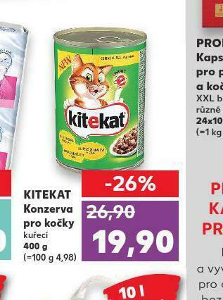 Kaufland Kitekat konzerva pro kočky nabídka