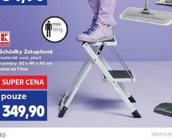 Kaufland Schůdky 2stupňové nabídka