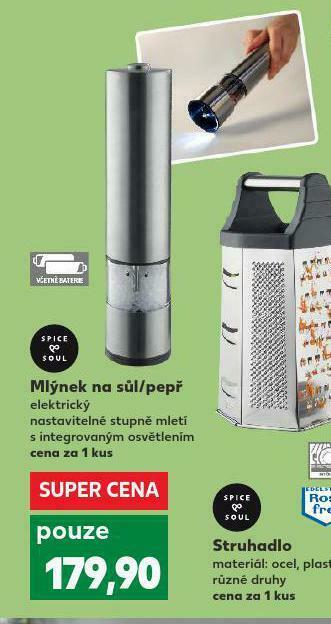 Kaufland Mlýnek na sůl / pepř nabídka