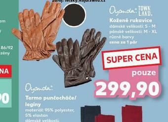Kaufland Kožené rukavice nabídka