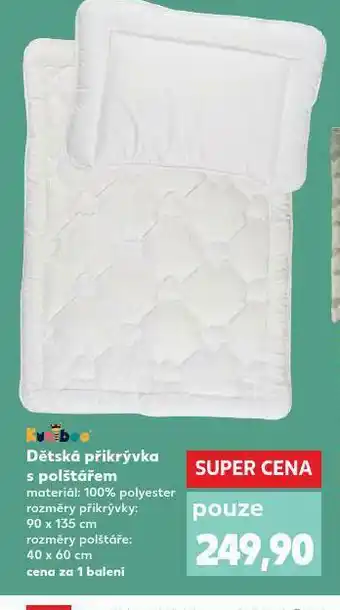 Kaufland Dětská přikrývka s polštářem nabídka