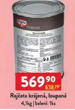 Qanto Dr. Oetker Rajčata krájená, loupaná nabídka