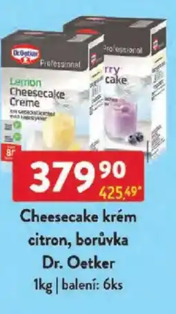 Qanto Cheesecake krém citron, borůvka Dr. Oetker nabídka