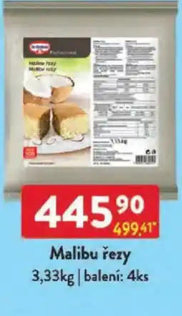 Qanto Dr. Oetker Malibu řezy nabídka