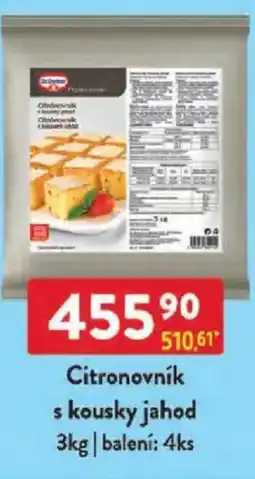 Qanto Dr. Oetker Citronovník s kousky jahod nabídka