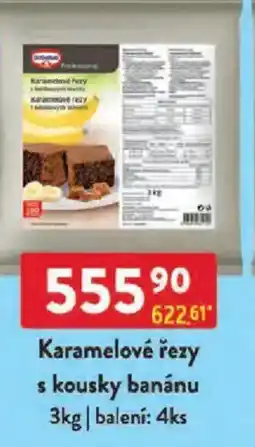 Qanto Dr. Oetker Karamelové řezy s kousky banánu nabídka