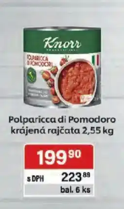 Qanto Knorr Polparicca di Pomodoro krájená rajčata nabídka