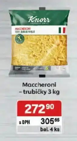 Qanto Knorr Maccheroni - trubičky nabídka