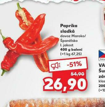 Kaufland Paprika sladká nabídka