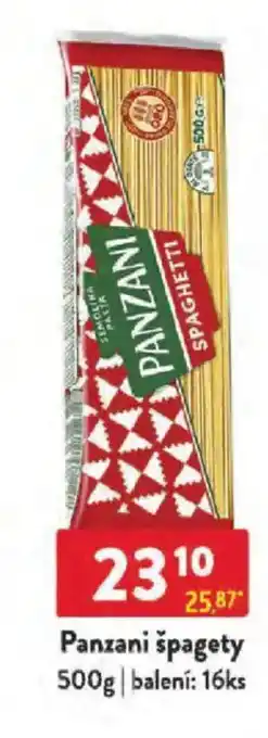 Qanto Panzani špagety nabídka