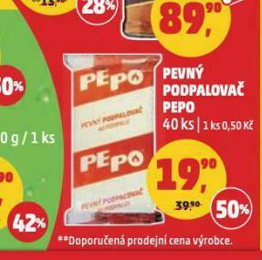 Penny Market Pevný podpalovač pepo nabídka