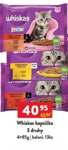 Qanto Whiskas kapsička nabídka