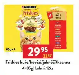Qanto Friskies kuře/hovězí/jehněčí/kachna nabídka