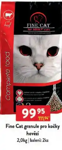 Qanto Fine Cat granule pro kočky hovězí nabídka