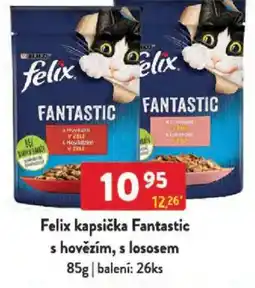 Qanto Felix kapsička Fantastic s hovězím, s lososem nabídka
