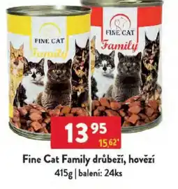 Qanto Fine Cat Family drůbeží, hovězí nabídka