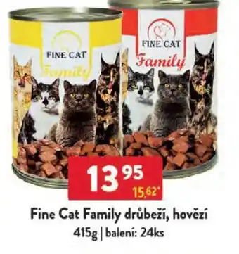 Qanto Fine Cat Family drůbeží, hovězí nabídka