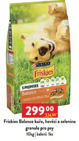 Qanto Friskies Balance kuře, hovězí a zelenina granule pro psy nabídka