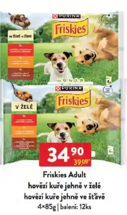 Qanto Friskies Adult hovězí kuře jehně v želé hovězí kuře jehně ve šťávě nabídka