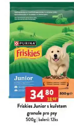 Qanto Friskies Junior s kuřetem granule pro psy nabídka