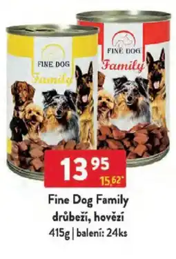 Qanto Fine Dog Family drůbeží, hovězí nabídka