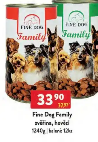 Qanto Fine Dog Family zvěřina, hovězí nabídka