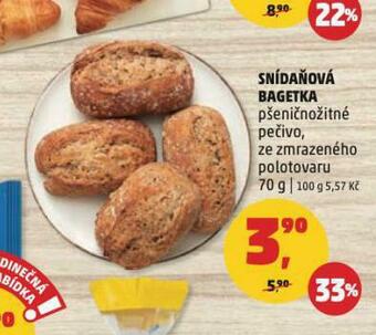 Penny Market Snídaňová bagetka nabídka