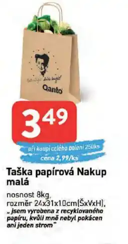 Qanto Taška papírová Nakup malá nabídka